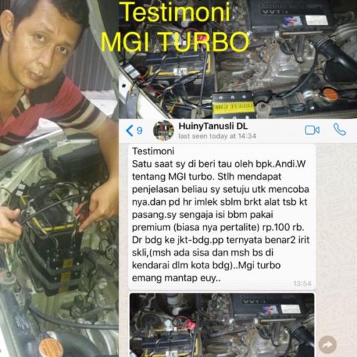 testimoni mgi turbo mobil 12