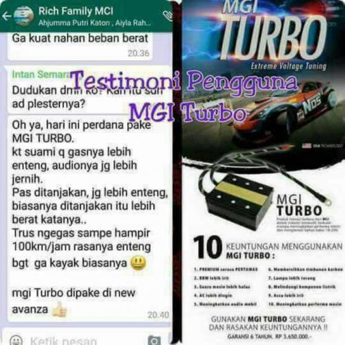 testimoni mgi turbo mobil 2